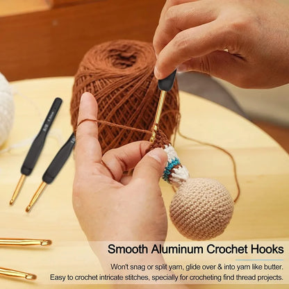Ergonomic 8PCS Crochet Hook Set for Arthritic Hands - Smarsty