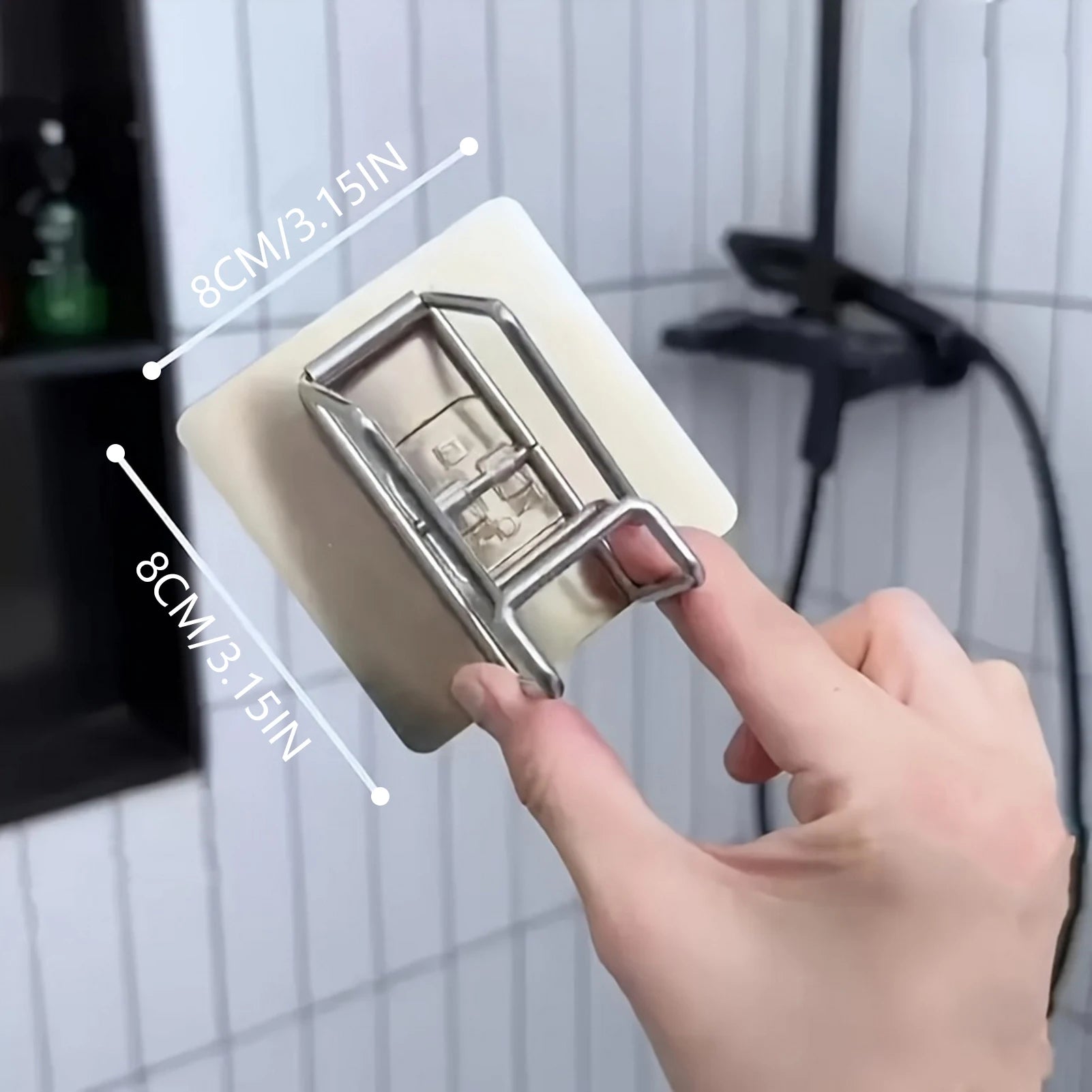 1/2/4/6Pcs Stainless Steel Washbasin Hook Multifunction Punch-free Kitchen Bathroom Rack Basin Storage Rack Towel Hanging Holder