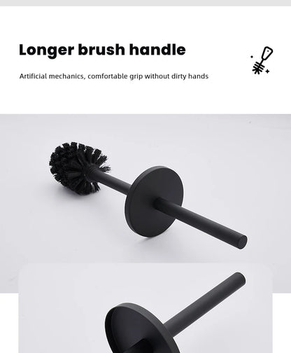 Stainless Steel Wall Mounted Toilet Brush Holder Accessory - Smarsty