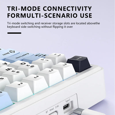 Gaming Mechanical Keyboard 75 Percent Hot Swap TFT Screen - Smarsty