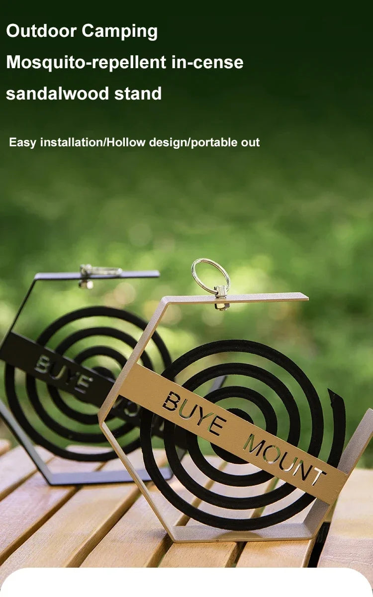 Outdoor Mosquito Coil Tray Camping Tools Tourist Hiking Mosquito Coil Holder Camping Supplies Hanging Mosquito Coil Holder