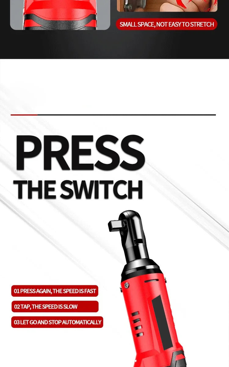 12V Cordless Right Angle Electric Wrench with 45NM Torque - Smarsty
