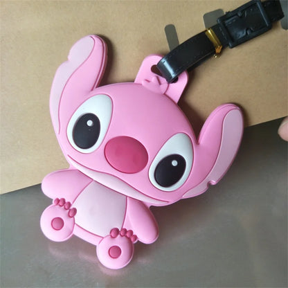 Don't mess with my stuff!Cartoon Stitch Luggage Tag Suitcase Name Address Label - Smarsty