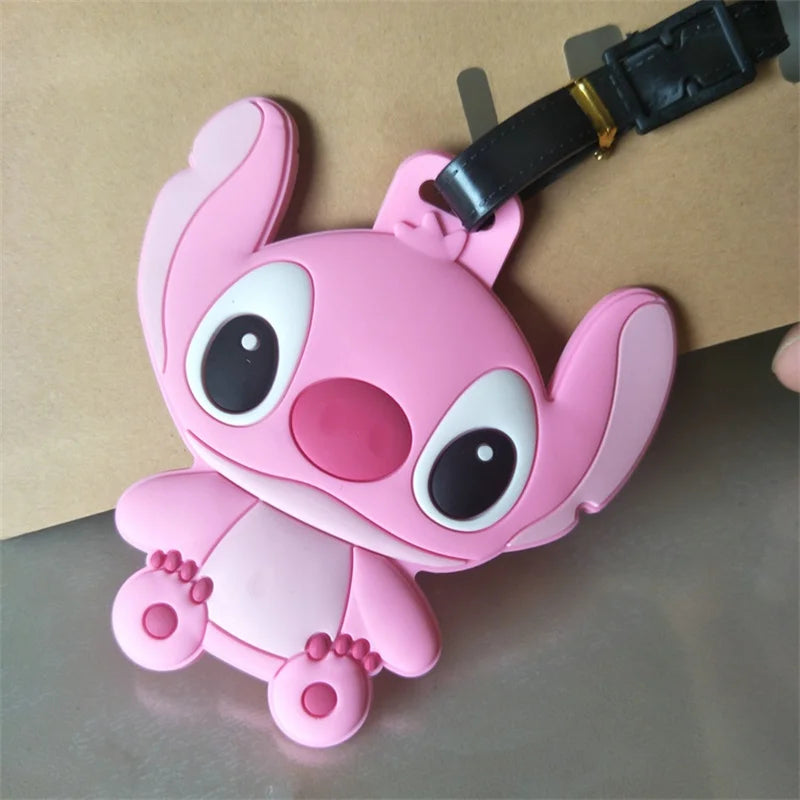 Don't mess with my stuff!Cartoon Stitch Luggage Tag Suitcase Name Address Label - Smarsty