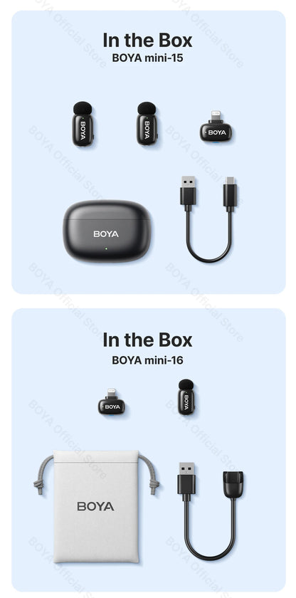 Boya Mini Wireless Lavalier Microphone for Mobile Recording - Smarsty