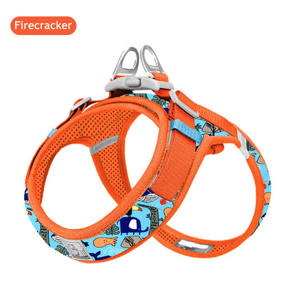 Truelove Floral Mesh Harness for Dogs and Cats - Smarsty
