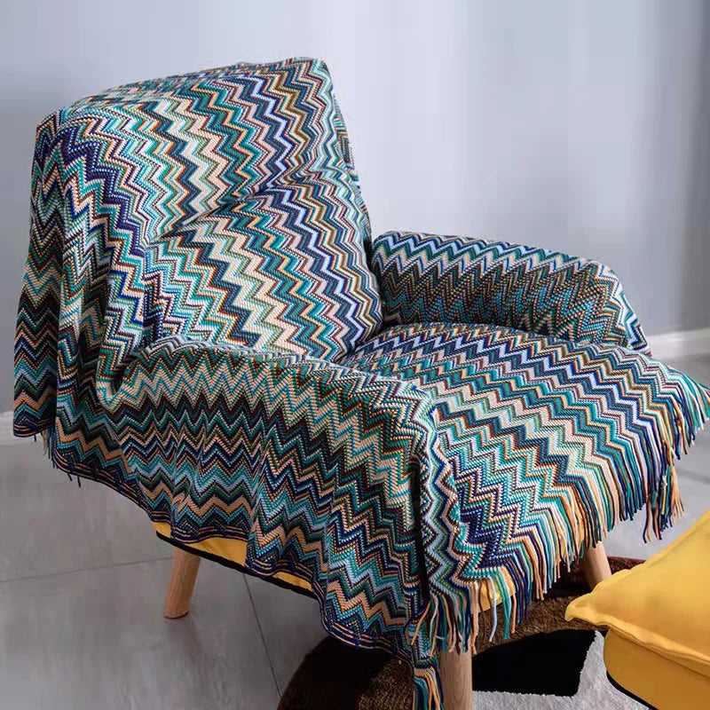 Boho Aztec Throw Blanket for Stylish Home Decor - Smarsty