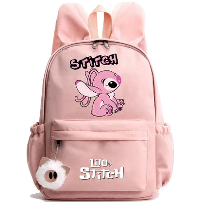 HOT Disney Lilo Stitch Backpack for Girl Boy Student Teenager Children Rucksack Women Casual School Bags Kids Birthday Gift Toy - Smarsty