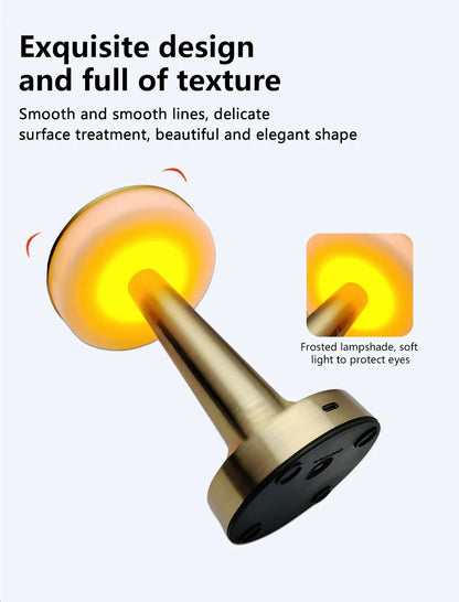 Rechargeable LED Table Lamp with Touch Control - Smarsty