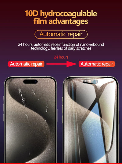 5PCS Full Cover Hydrogel Film For iPhone 17 Pro Max 17 Air Screen Protector For iPhone 16 Pro Max 14 15 Plus 12 13 Mini 16E Film