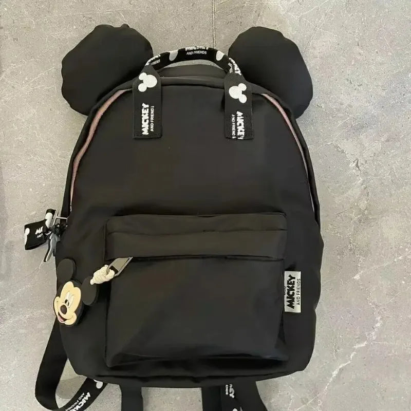 Mickey Mouse Canvas Backpack Large Capacity School Bag - Smarsty