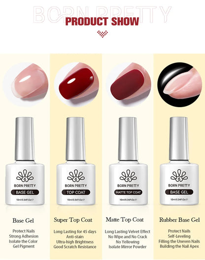 Born Pretty Super Top Coat and Base Gel Polish - Smarsty
