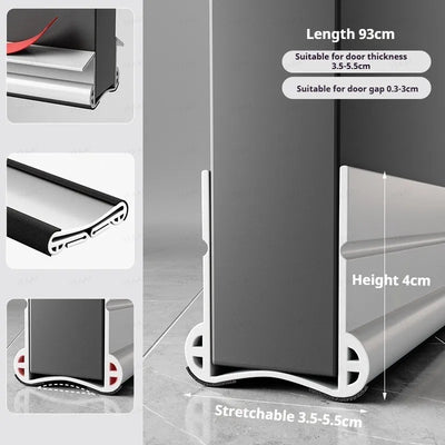 Flexible Door Bottom Sealing Strip Door Gap Soundproofing Wind and Dust Proof Weather Strip Under Door Draft Stopper Tape - Smarsty