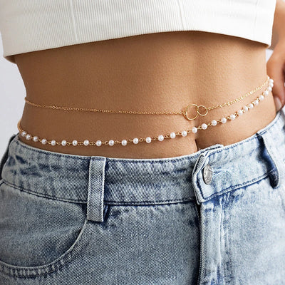 Vintage Pearl Belly Chain for Summer Fashion - Smarsty