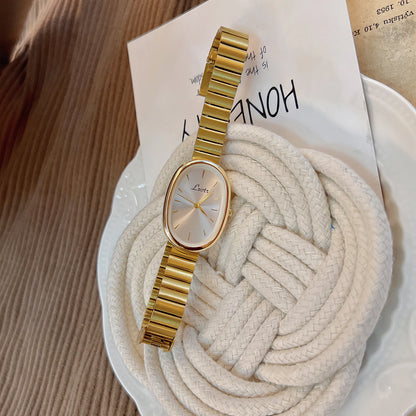 Fashionable Women's Quartz Watch with Gold Bracelet - Smarsty
