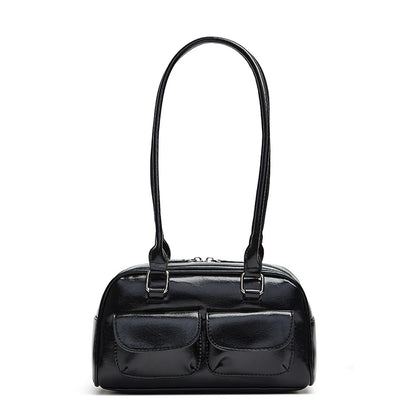 PU Leather Bowling Bag For Women With Multi Pocket Storage - Smarsty