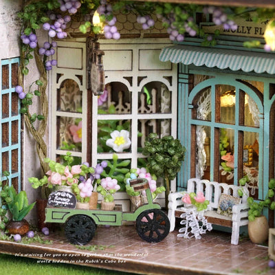 Wooden Miniature Doll House 3D Puzzle Assembly Building Model Kit Small Room Toys Home With Furniture Lighting Wooden Craft Gift by Smarsty