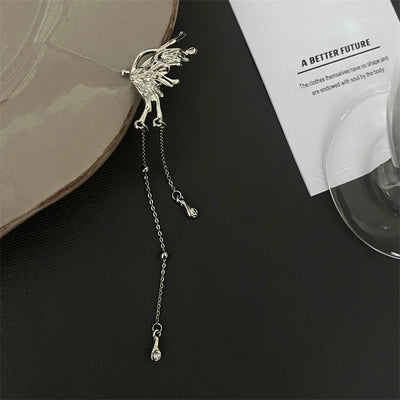 Y2K Fairy Butterfly Ear Clips with Trendy Tassels for Women - Smarsty
