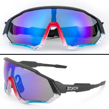 SCVCN  UV400 Sport Cycling Glasses Road Sunglasses Bicycle Eyewear Mountain Bike MTB Cycl Goggles running glasses
