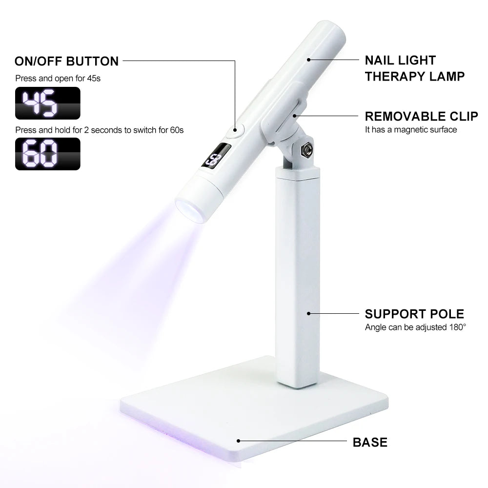 Mini Professional UV LED Nail Dryer Portable and Rechargeable - Smarsty
