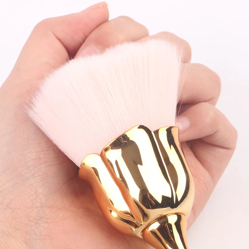 Rose-Shaped Soft Nail Dust Brush for Manicure - Smarsty