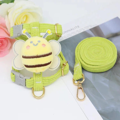Adjustable Cat Dog Harness and Leash Set for Small Dogs - Smarsty