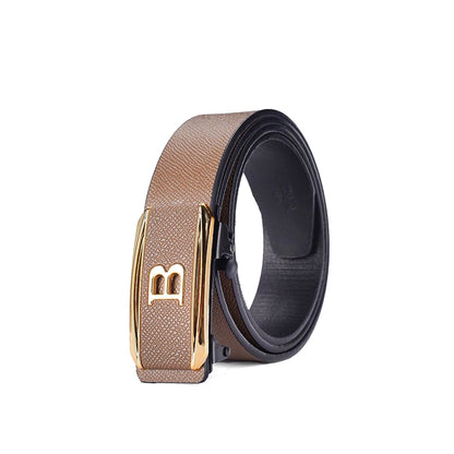 Men's Toothless Automatic Buckle Belt Casual Business Waistband - Smarsty
