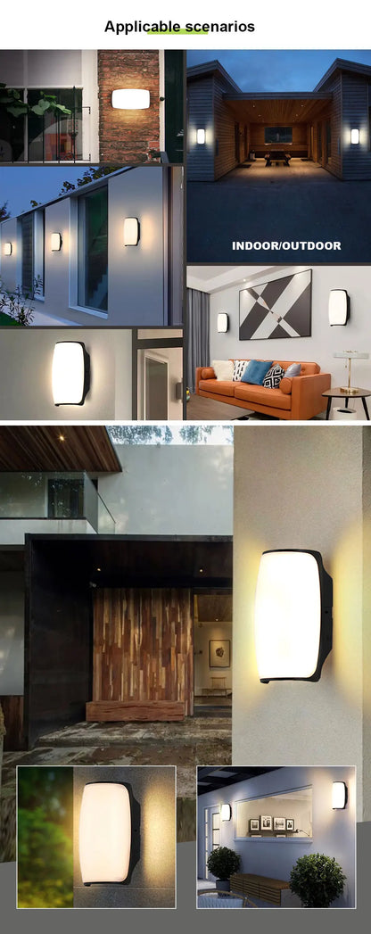 LED Outdoor Wall Light with Motion Sensor for Security - Smarsty