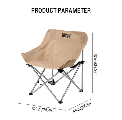 Outdoor Folding Moon Chair Portable Chair Camping Chair Picnic Gear Fishing Small Horse Stool Student Sketching by Smarsty