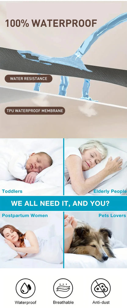 Waterproof Mattress Protector with Breathable Comfort - Smarsty