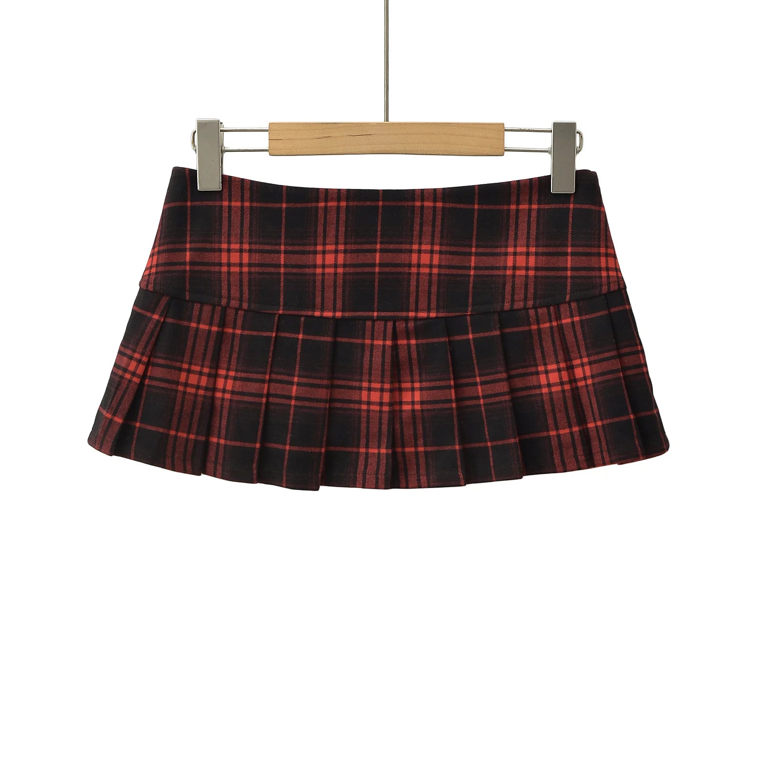 Summer Mini skirts for woman vintage korean fashion plaid skirts for women y2k skirts pleated red plaid skirts preppy style - Smarsty