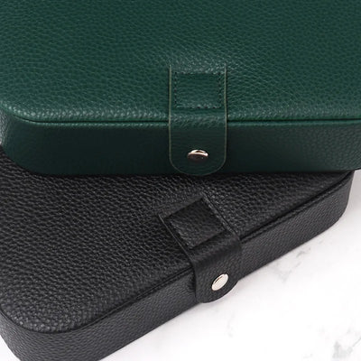 Portable Jewelry Organizer Case for Travel with Leather Storage - Smarsty