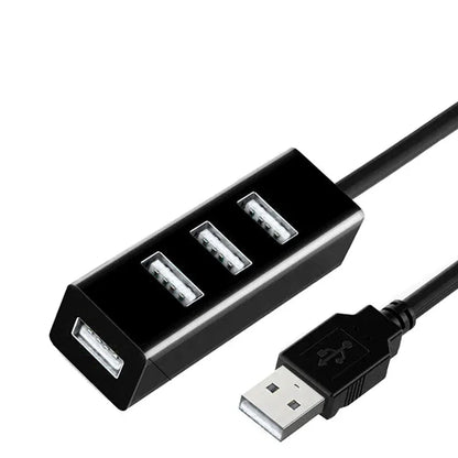 USB 2.0 Hub Four Port Expander Splitter Power Adapter