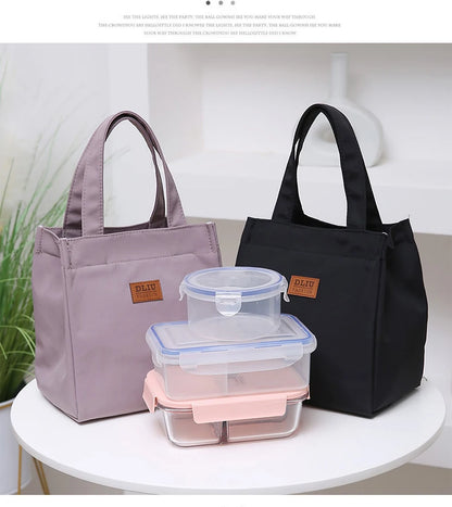Large Insulated Lunch Bag With Aluminum Foil Top Handle - Smarsty