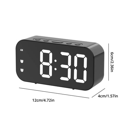 LED Mirror Alarm Clock with Snooze Feature - Smarsty