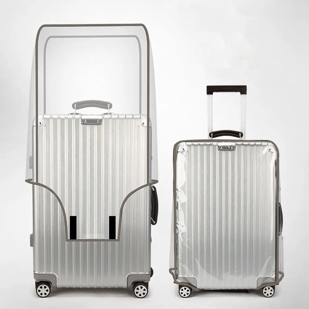 Transparent Travel Luggage Cover Waterproof Luggage Protector Covers Dustproof Protector Covers for 16-30 Inch Suitcase Case - Smarsty