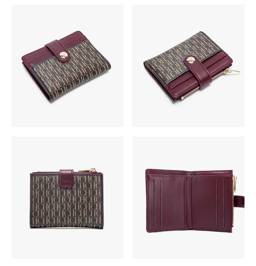 CH Women's Wallet Premium Sense Fashion Women's Card Bag Temperament Convenient Carrying Women's Small Bag Elegant High Quality - Smarsty