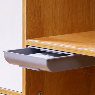 Storage Rack Self Stick Pencil Tray Desk Table Storage Drawer Organizer Box Under Desk Stand Self-Adhesive Under-Drawer Storage by Smarsty