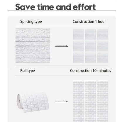 Self-Adhesive 3D Brick Wallpaper for Stylish Decor - Smarsty