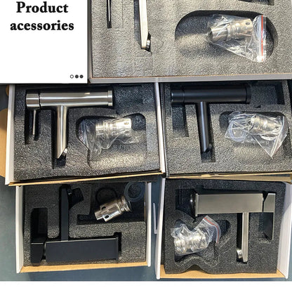 Black Square Bathroom Faucet Hot and Cold Mixer - Smarsty
