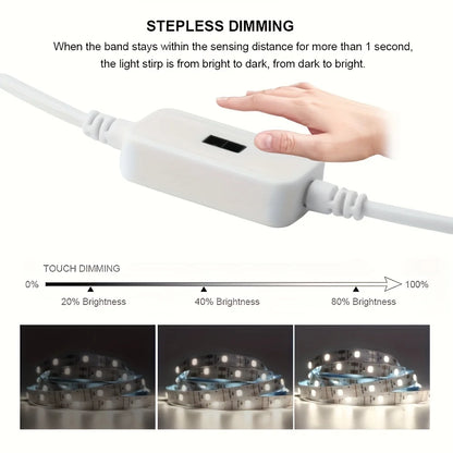 Dimmable USB Gesture Sensor Night Light Strip - Smarsty