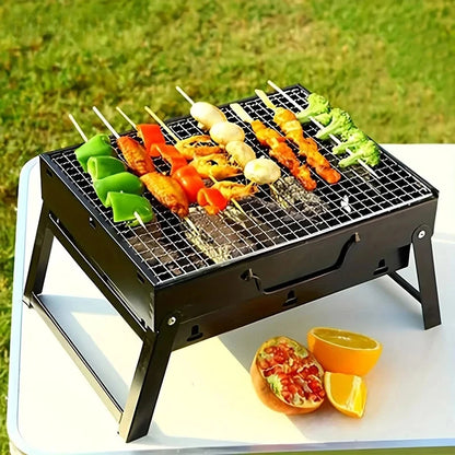 Portable Stainless Steel BBQ Grill Kit for Outdoor Cooking - Smarsty