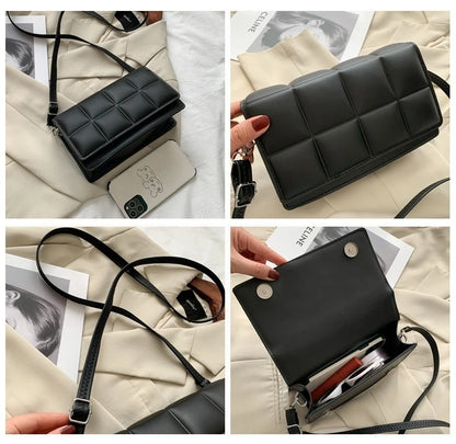 Designer Pu Leather Shoulder Bag Large Capacity Crossbody - Smarsty