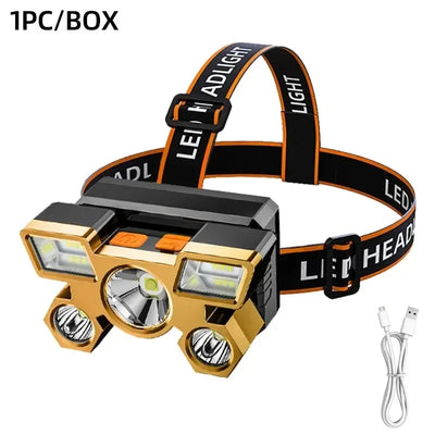 Powerful Rechargeable Head Flashlight for Fishing Led Headlamp Nitecore Camping Headlights Hunting Torch Hiking Front Lanterns - Smarsty