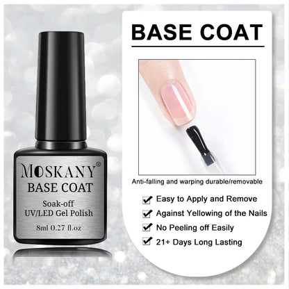 Acrylic No Acid Primer Nail Art Set with Base and Top Coat - Smarsty
