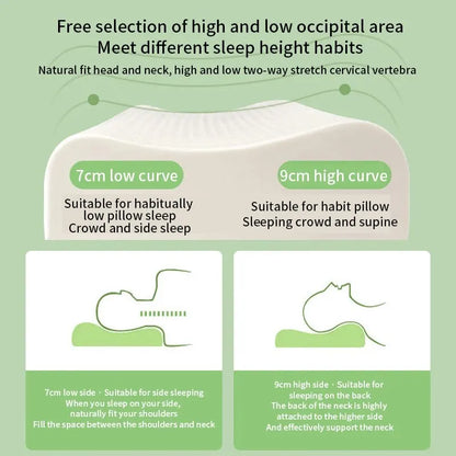 Natural Thai Latex Cervical Pillow for Comfortable Sleep - Smarsty