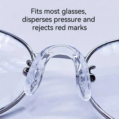 1/2/4pc Ultra-Soft Silicone Eyeglass Nose Pads Comfort Fit Glasses Frame Accessories Anti-Slip Nose Pads for Sports & Daily Wear - Smarsty