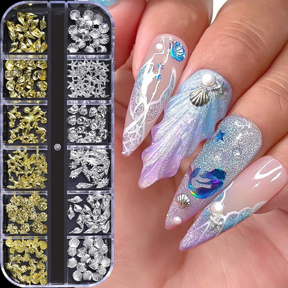 3D Sea Theme Nail Art Charms for Summer DIY - Smarsty