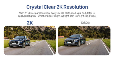2K Tiny Car DashCam With WiFi App And Voice Control - Smarsty