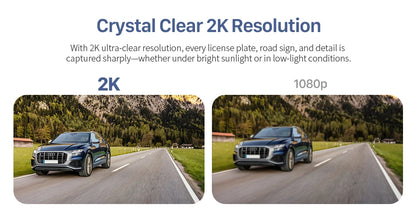 2K Tiny Car DashCam With WiFi App And Voice Control - Smarsty